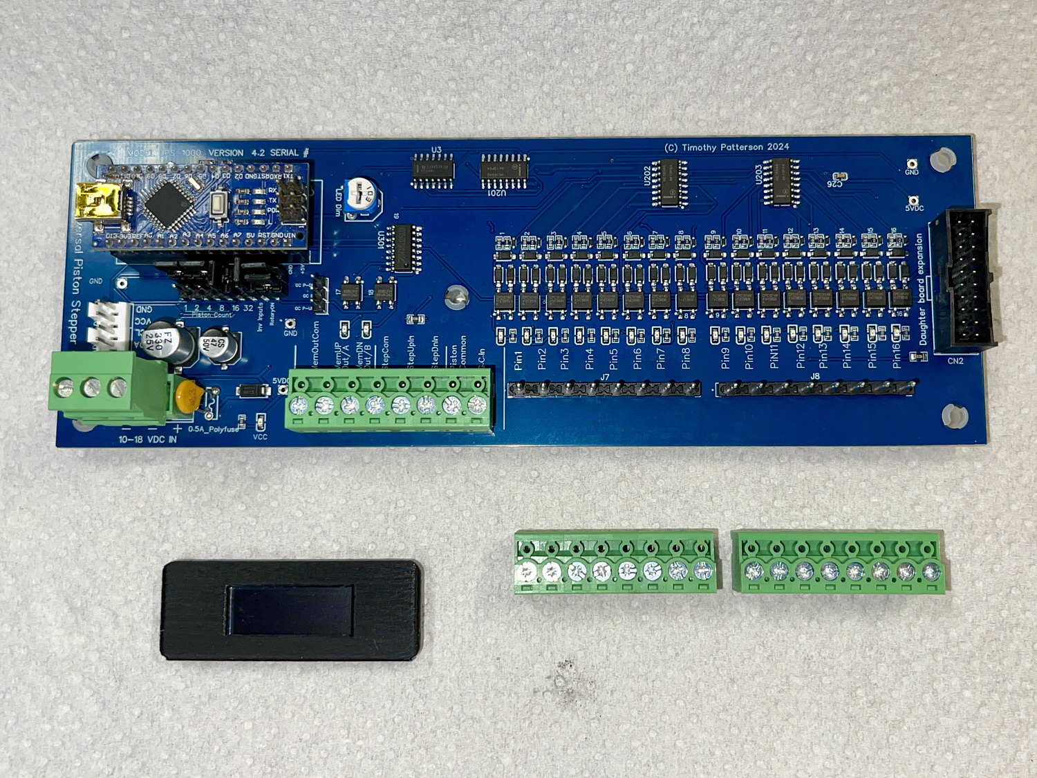 Universal Piston Stepper board and Display